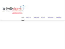 Tablet Screenshot of louisvillechurch.org